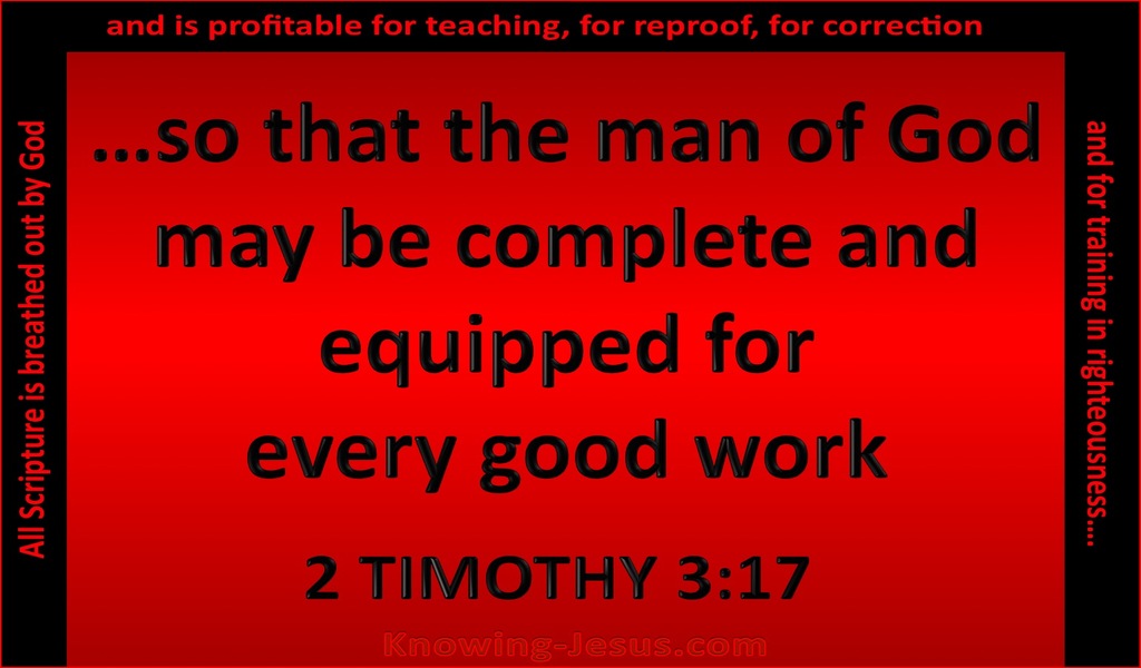 2 Timothy 3:17 That The Man Of God May Be Fully Equipped (red)